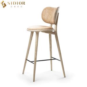 Buy cheap 97cm Height Contemporary Bar Chairs Solid Wood Club Chair Bar Stools product