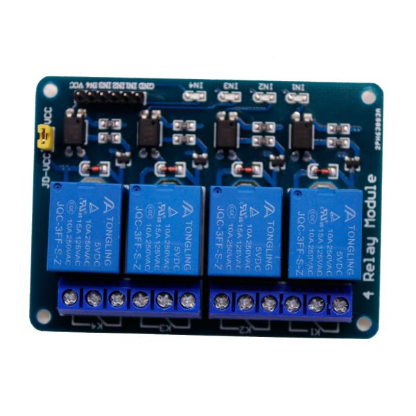 4 relay module with optocoupler, relay control panel with indicator light 12V