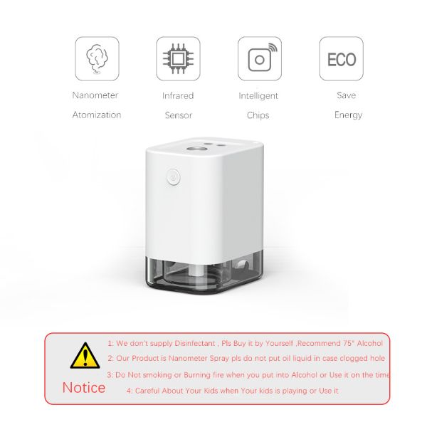 2020 Private sanitizer dispenser mini portable Touchless alcohol spray automatic induction intelligent hand sterilizers