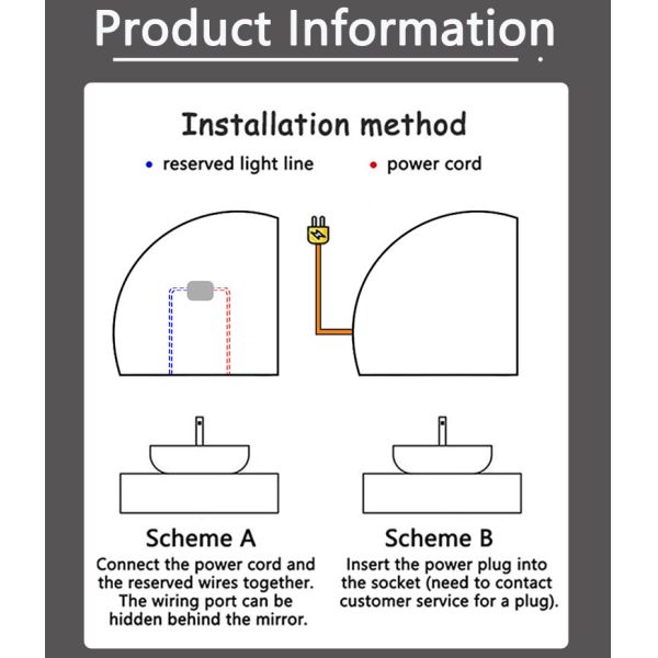 LED Strip Customized Trichromatic Light Smart Mirror A Must-Have for Modern Bathrooms