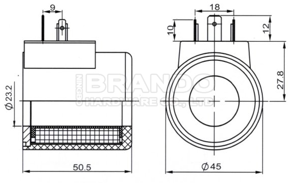 Bosch Rexroth Type Hydraulic Solenoid Coil 12VDC 24VDC R900021389 R901370939
