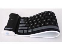 Quality Silicone Bluetooth 3.0  keyboard soft folding type keyboard for sale