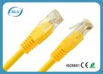26AWG Stranded OFC Cat5e UTP Patch Cord With 8P8C RJ45 Connector Yellow