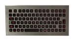 Desktop Waterproof Industrial Computer Keyboard Red Baklit Colour 82 Keys