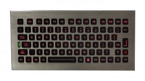 China Desktop Waterproof Industrial Computer Keyboard Red Baklit Colour 82 Keys on sale