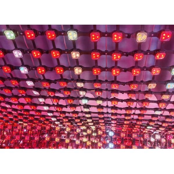 P50 Transparent Full Color LED Mesh Display Waterproof Outdoor LED Display For Building Walls