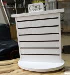 Merchandising Pop Counter Display Racks , Slatwall Spinner Display Rack No Hooks