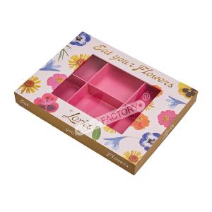 Buy cheap Premium Printed Chocolate Boxes With Removable Tray And Transparent Pvc Viewing Window product