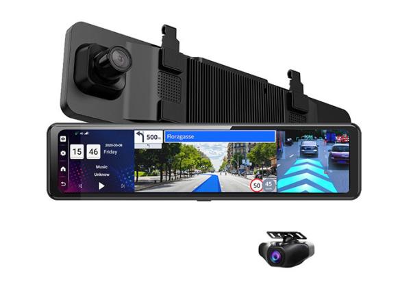 Quality GPS Navigation 9.66" Live Streaming 4G LTE Dash Camera for sale