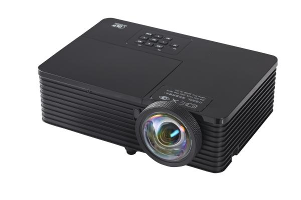 Quality Cheap Price Portable Short Throw Laser Lamp Projector 3200lm 30''-300'' Size With Black Color for sale
