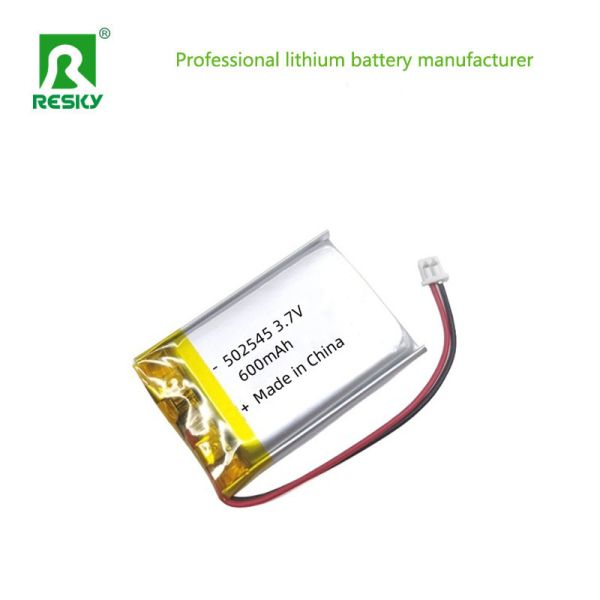 Lithium Polymer Lipo Batteries LP502545 3.7V 600mAh 2.22wh Rechargeable Li-Polymer Batteries