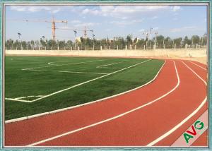 China Unique Fibrillated Structure Soccer Artificial Grass 12000 Dtex Fullness Surface on sale