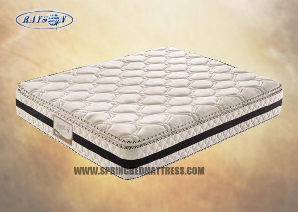 Quality Resilient 3D Pillow Top Compression Mattress 10 Inch For Hotel / 2000 Pocket Mattress for sale