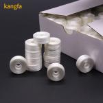 75D/2 Size L 144pcs/Box High Tenacity Polyester White Black Machine Bobbin