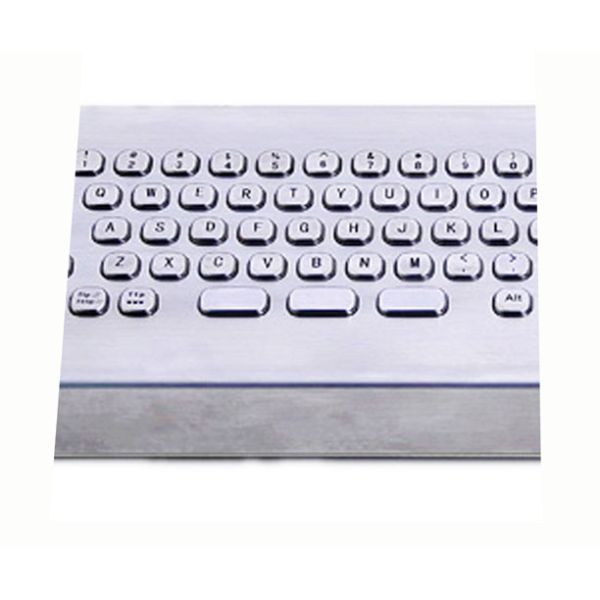 66 Keys Waterproof Industrial Desktop Keyboard With Aluminum Alloy Back Panel