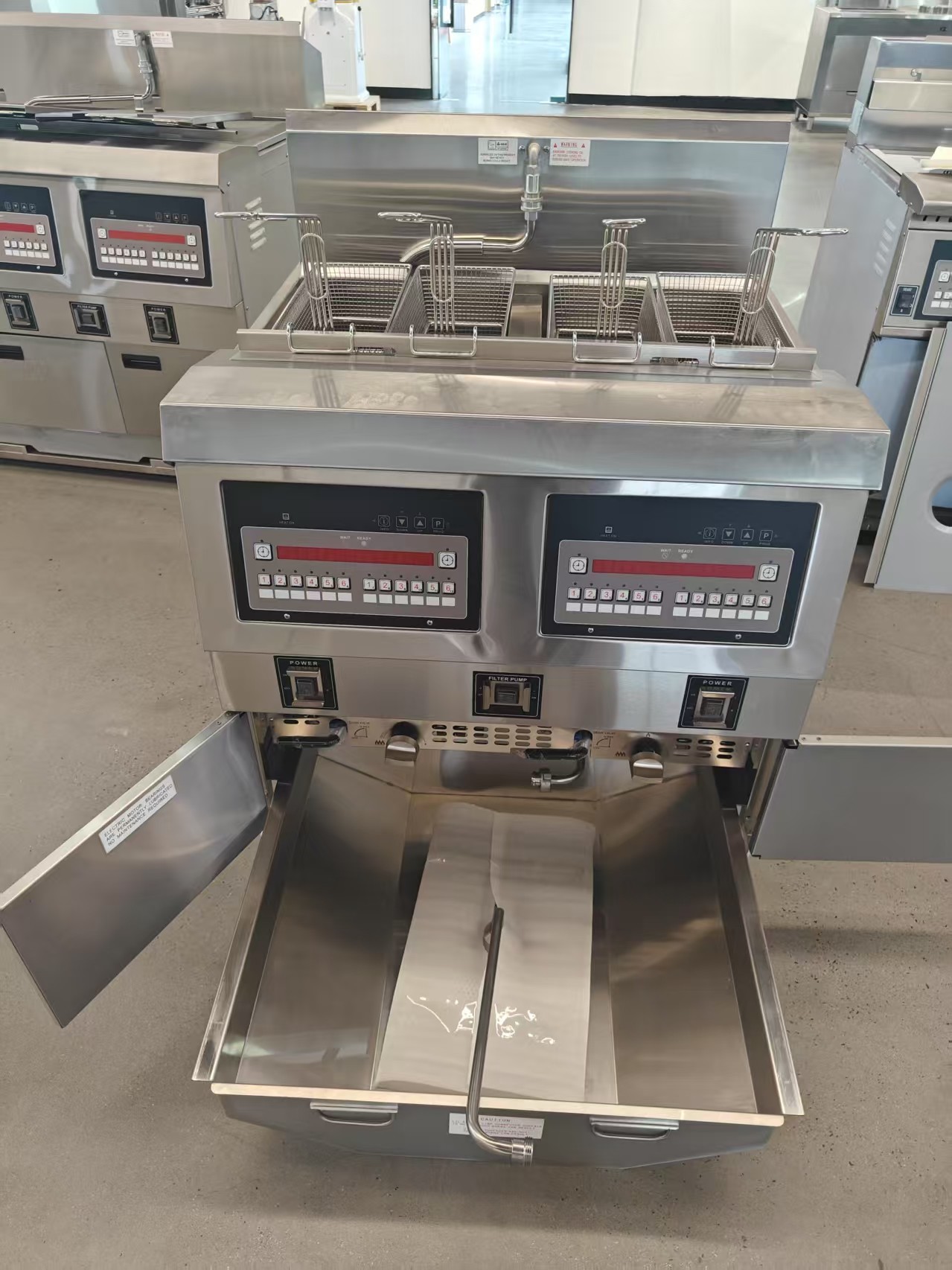 Two Pots Four Baskets GAS Open Deep Commerical Deep Chip Electric & Gas Deep Fryer