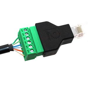 Buy cheap RJ12 6P6C Connectors Modular Plugs to 6 Pin Screw Terminal Blocks Adapter product