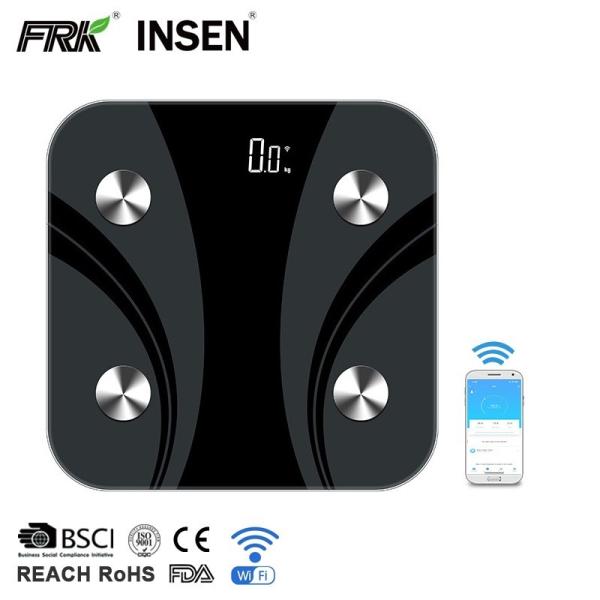 Quality AAA Batteries Powered LED Display WiFi Smart Body Analyser Scale for sale