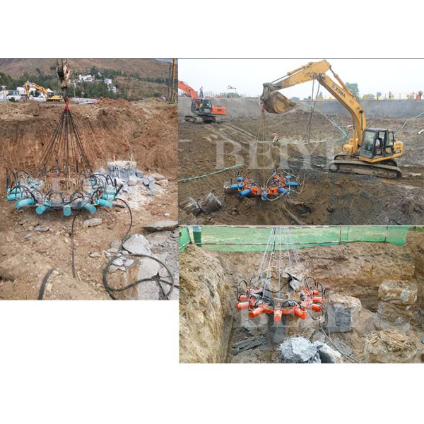 BEIYI BYMK180S-1 Concrete Pile Head Cutter circular hydraulic excavator crusher