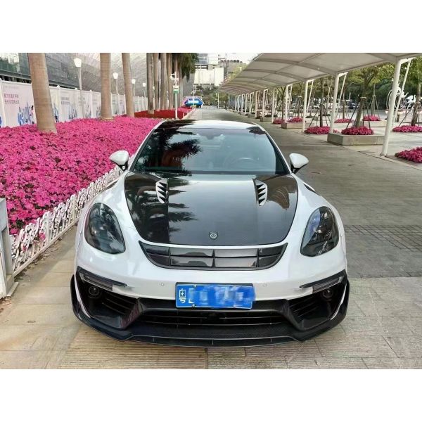 MSY Panamera 971 Body Kit Red Carbon Fiber Replace Front Bumper Spoiler Widebody Kit