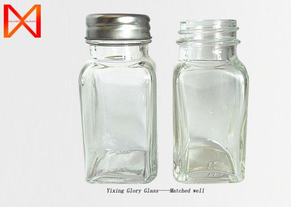 Quality Decorative Glass Sauce Jars Multiple Surface Printing Treatment Various Volume for sale