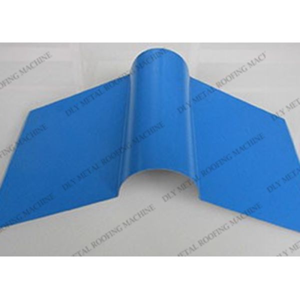 PLC Ridge Cap Forming Machine Cr12 Ridge Metal Roof Tile Making Equipment