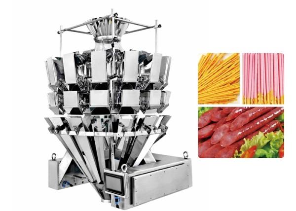 Quality Dimple Plate Multihead Weighing Machine 2.5L For Sausage for sale