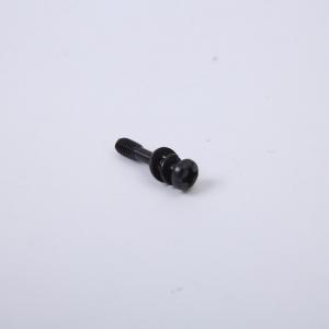 China Black Zinc Plated Screws Round Head With Washer Triple Set , Cross Slotted Pan Head Screw on sale