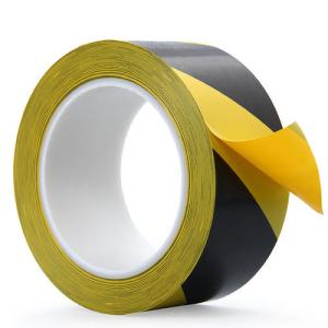 China Uv Resistant Red And White Floor Marking Tape , PVC Road Floor Striping Tape on sale