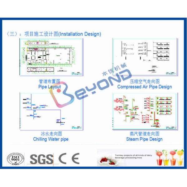 SUS 316L Soybean Milk Dairy Processing Line Automatic Industrial