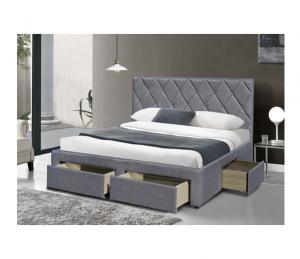 China OEM King Size Tufted Storage Bed Velvet Fabric With Four Storage Drawers on sale