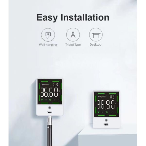 Non-Contact Digital Palm Arm Thermometer with LCD Display and Fever Alarm Function