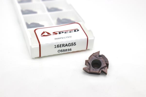Quality CNC Tungsten Carbide Threading Insert 11ER/IR AG60 CVD Coating Cutting for sale
