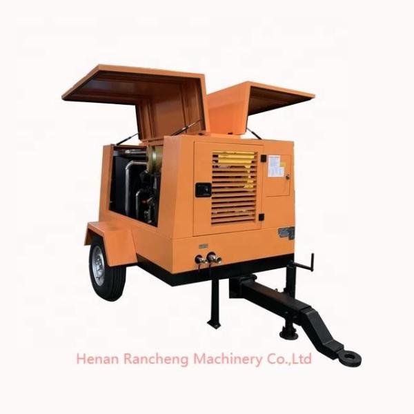 Quality 1400kg Portable Diesel Screw Air Compressor 55KW For Single Compression Stage for sale