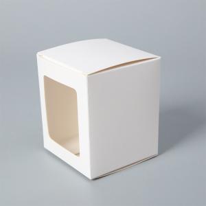 China Small White Custom Printed Cardboard Boxes 11oz Mug Packaging Box on sale