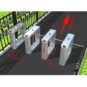 Anti Tailgating Fingerprint Access TCP/IP Tripod Turnstile Gate