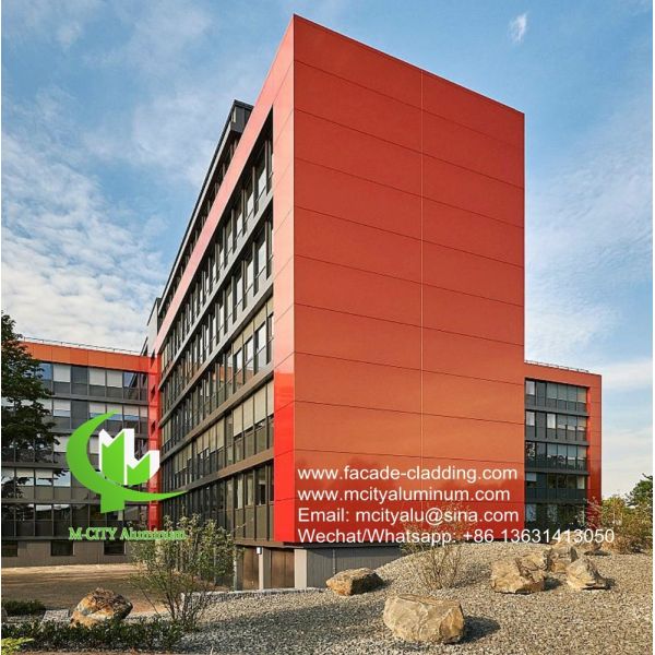 Powder Coated Solid Aluminum Panel with Customizable RAL Colors and Perforated Design for Architectural Facade