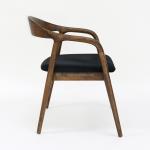 Home Furniture General Solid Wood Dining Chair with Customization in Walnut