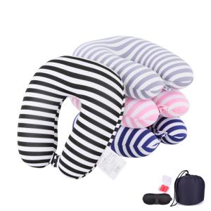 Custom OEM Memory Foam Neck Pillow Travel Size Memory Airplane Pillow