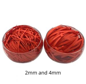 China Custom 5mm Red Colorful Paper Confetti Shred Shredded Paper Box Stuffing on sale