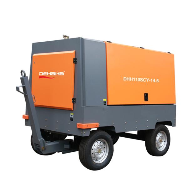 Quality Stationary Portable Air Compressor Diesel Engine 110kw 353cfm Mobile Air Compressor for sale