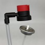 Innovative Tire inflator valve actuator for DIYers with adjustable air flow