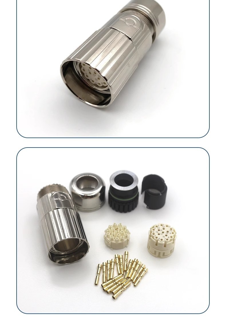 M23 M40 Servo Cable E P Type Motor Connector