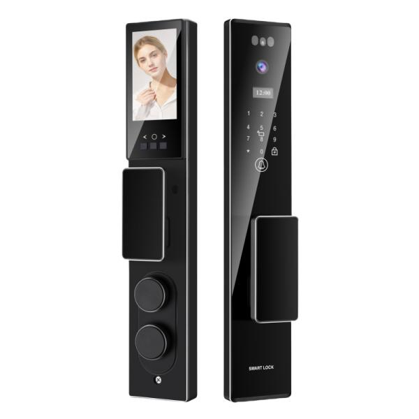 Quality Intelligent CNC Process Smart Door Lock Fingerprint Card Face Smart Lock for sale