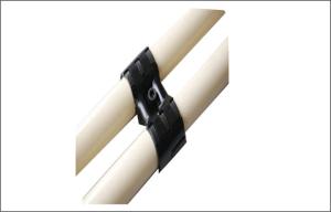 China Corner Welded Soldered Joint Metal Pipe Connectors Electrophoresis Black For 28mm Pipe on sale