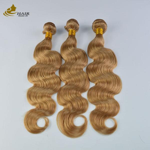 Quality Body Wave Ombre Curly Extensions Brown Colored Weaving Hair for sale