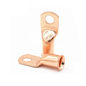China 600v to 35 KV AWG Battery Tubular Cable Lug with Bell-end / Purple Copper Ring Terminal Lug on sale