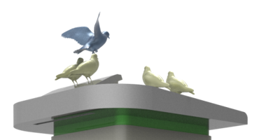 Fun Bird Interactive Bird Food Sale Timed Feeding Bird Recycling Machine