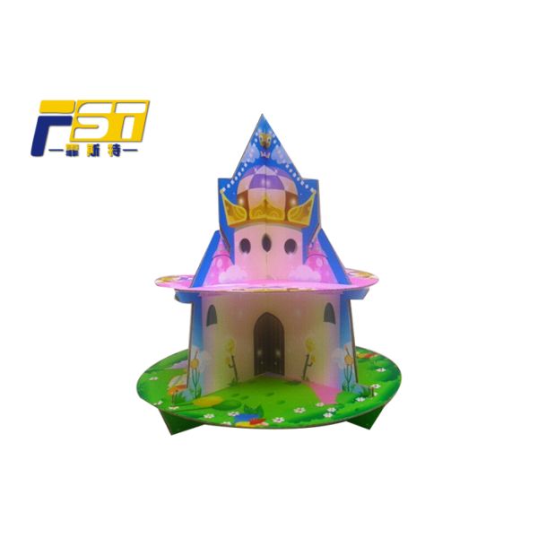 Birthday Party 2 Tier Cardboard Cake Stand Eye Catching Environmental Friendly