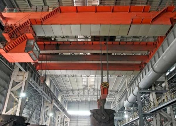 Quality Steel Mill Plant 32 / 10t Metallurgical Double Beam Ladle Crane With Cabin Control for sale